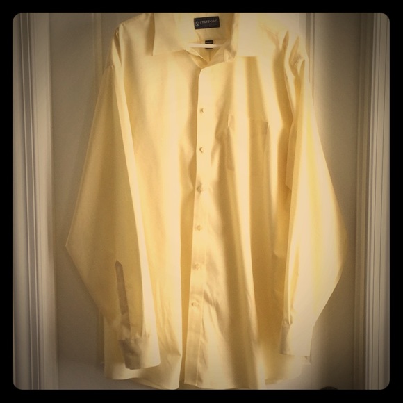 Stafford Other - Stafford light yellow long sleeve SZ 18